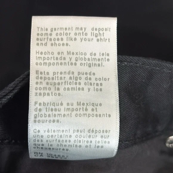 AG Saige Wide Leg Crop Cotton Jeans in Midnight High Rise Fit - Size 27 - Picture 6 of 7